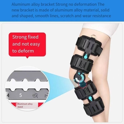 Verstelbare knieondersteuning voor het bevestigen van breuken en ligamentenspanning Minimale hoek 60°