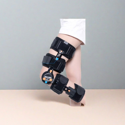CE-certificering Metalen verstelbare orthopedische kniebeugel voor rehabilitatieondersteuning