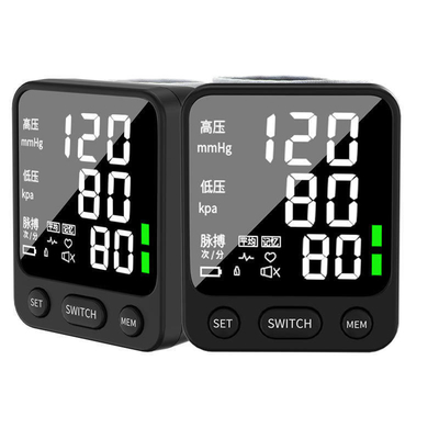 Intelligente drukmeting Draagbare elektronische sphygmomanometer met groot LCD-scherm