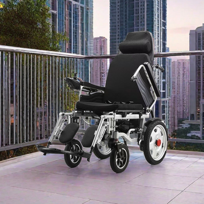 Opvouwbare elektrische rolstoel voor gehandicapten gemaakt in algemene afmetingen 108*67*91cm