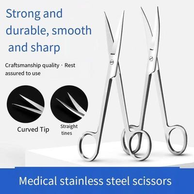 18 cm wegwerp schaar van roestvrij staal voor eigenschappen chirurgische medische instrumenten