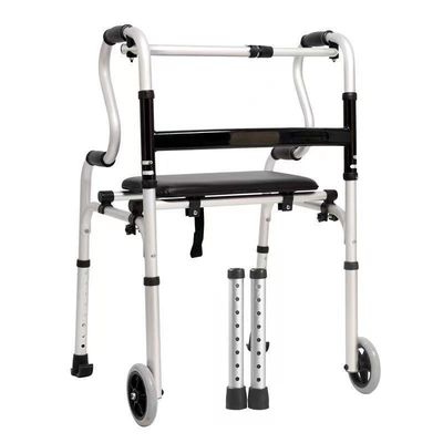 8 Gear verstelbare Senior Aluminium Rollator Walker met uitstekende medische uitrusting