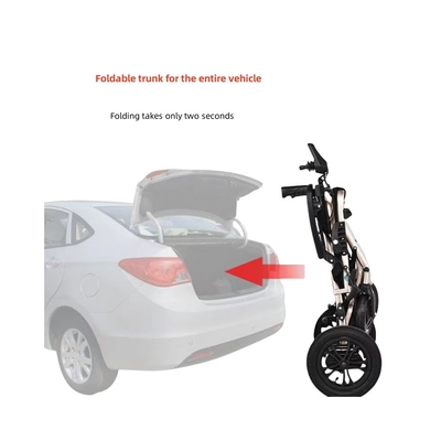Ontwerp elektrische rolstoel voor gehandicapte reizigers Opvouwbaar Draagbaar en vliegvriendelijk