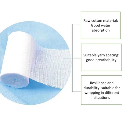 Voorraad professionele PBT conform Stretch Gaze Bandage Roll voor Box Fighter Fingers