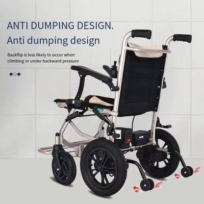 Professionele opvouwbare elektrische rolstoel met intelligente elektromagnetische rem