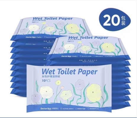 200mm*150mm Bladgrootte Geen irritatie Licht nat toiletpapier voor het afvegen van billen