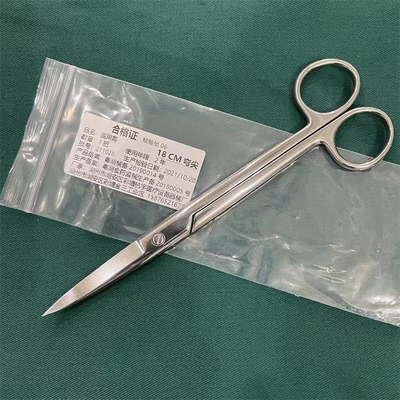 Chirurgische instrumenten 14cm medische gebogen schaar roestvrij staal ontleden recht