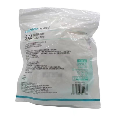 Geraffineerde absorberende medische katoenen ballen Verpakking 100 g Product samenstelling 100% puur katoen