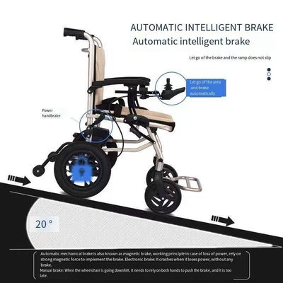 Sportwagen stijl open en sluiten armsteun elektrische rolstoel met opvouwbare prestaties