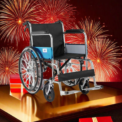 Professionele thuis rolstoel voor ouderen ziekenhuis opvouwbare handleiding en draagbare