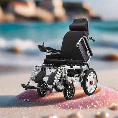 250W*2 Motoren Elektrische rolstoel met hoge rugleuning voor ouderen en gehandicapten