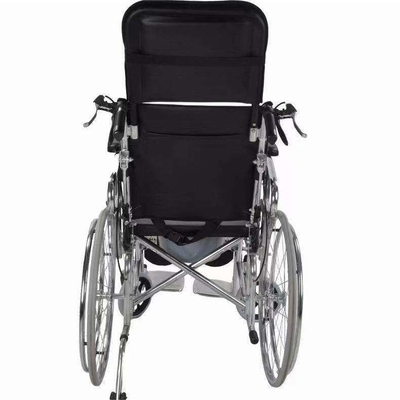Opvouwbare lichtgewicht rolstoel voor gehandicapten handmatig opvouwbaar en verstelbaar rugleuning