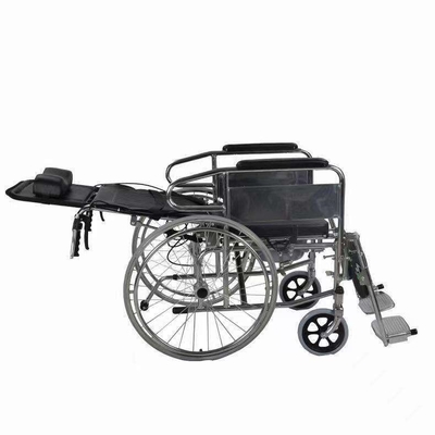 Opvouwbare lichtgewicht rolstoel voor gehandicapten handmatig opvouwbaar en verstelbaar rugleuning