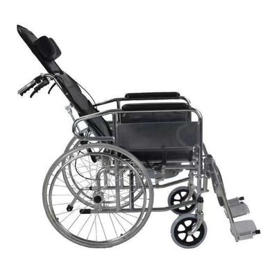 Opvouwbare lichtgewicht rolstoel voor gehandicapten handmatig opvouwbaar en verstelbaar rugleuning