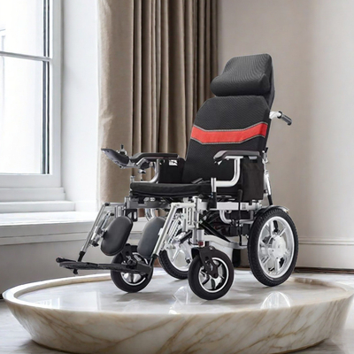 24V plastic lichtgewicht Power Folding Mobility Scooter Wheelchairs aangedreven rolstoel