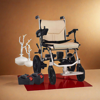 Afneembare elektrische rolstoel met dubbele lithiumbatterij voor gehandicapten