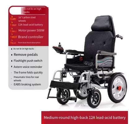 250W*2 Opvouwbare elektrische rolstoel voor ouderen en gehandicapten
