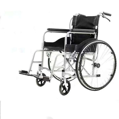 Hoog koolstofgehalte roestvrij staal frame vouwbare elektronische rolstoel voor gehandicapten online