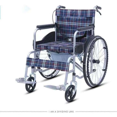 Hoog koolstofgehalte roestvrij staal frame vouwbare elektronische rolstoel voor gehandicapten online