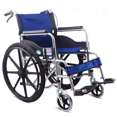 Hoog koolstofgehalte roestvrij staal frame vouwbare elektronische rolstoel voor gehandicapten online