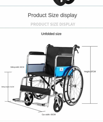 809 Model vouwwielstoel voor gehandicapten gemakkelijk te manoeuvreren en op te slaan