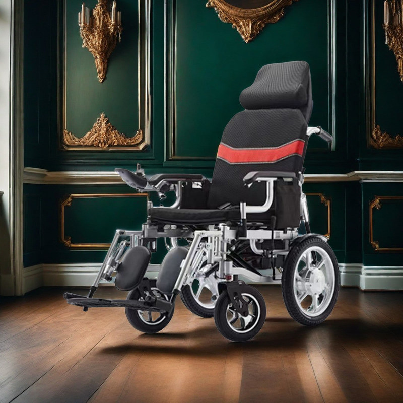 24V elektrische rolstoel voor gehandicapten 2023 Draagbare auto vouwstoel