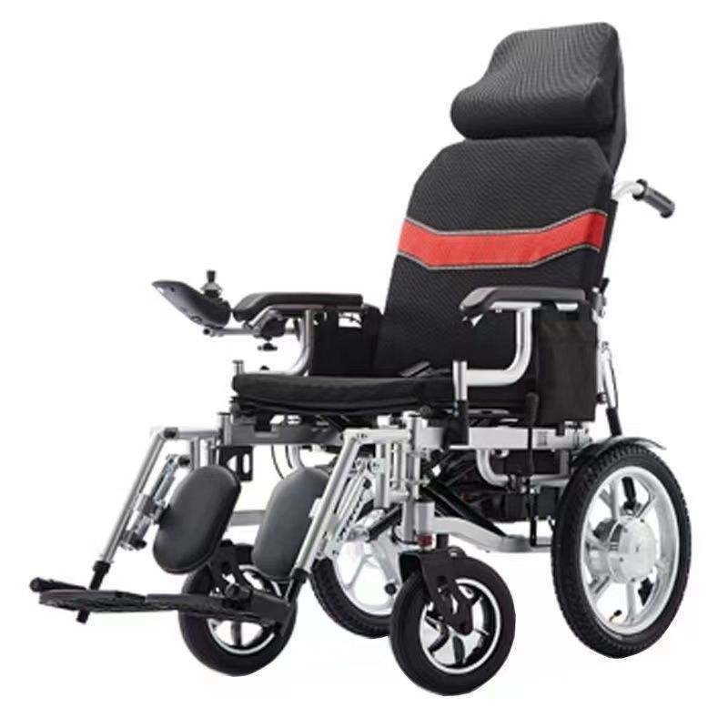 CE ISO 13485 gecertificeerde 500W motorwiel overbrengstoel met hammock laadgewicht 120kg