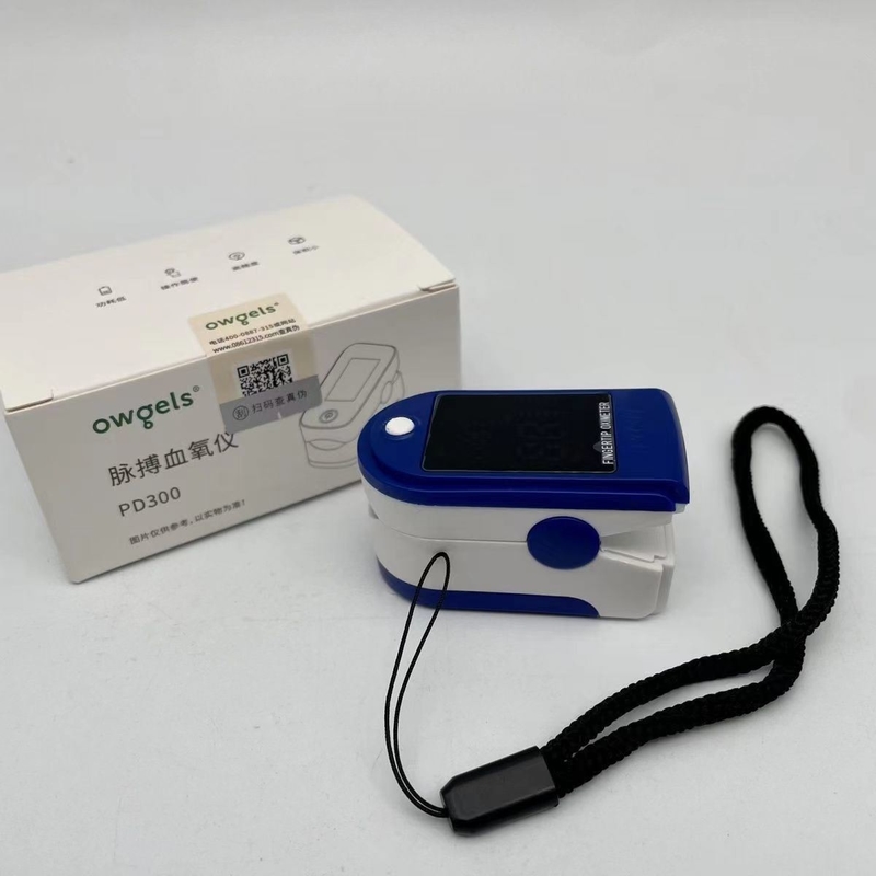 PD300 Ambulance-apparatuur Vingerpuntspulsoximeter met kleurenscherm in blauwe kleur
